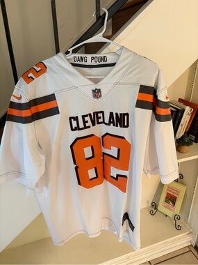 Nike Cleveland Browns Newsome #82 White NFL Jersey XXL Dawg Pound